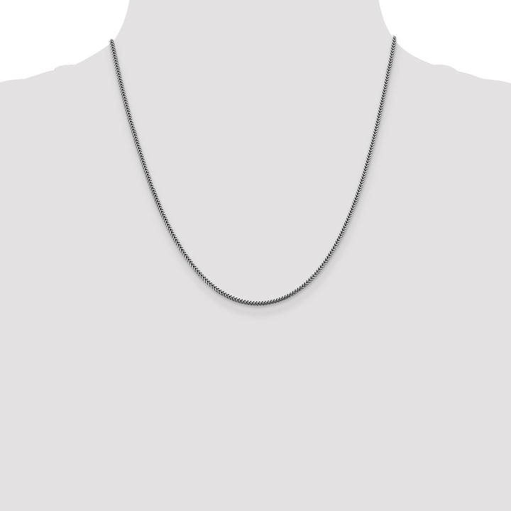14k White Gold 1.4mm Franco Chain