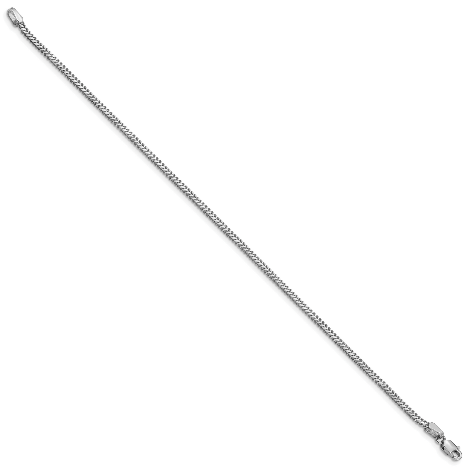 14k White Gold 1.4mm Franco Chain
