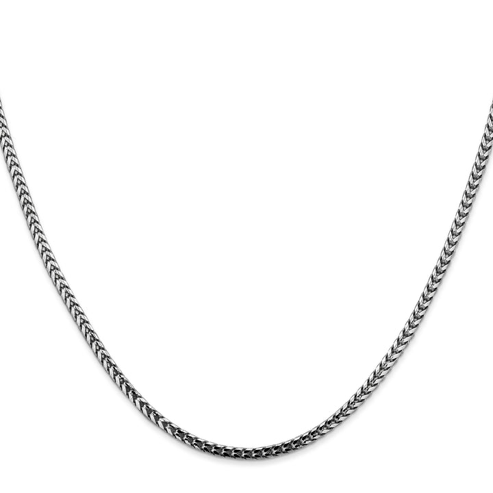 14k White Gold 2.5mm Franco Chain