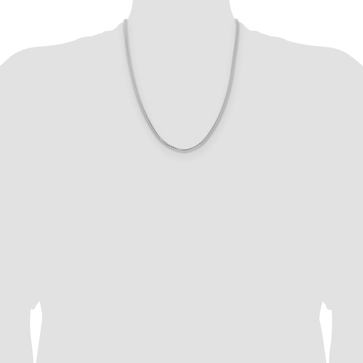 14k White Gold 3mm Franco Chain