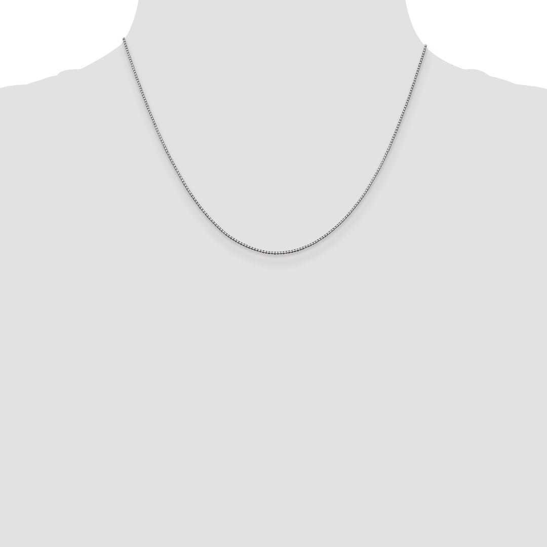 14k White Gold .95mm Box Chain