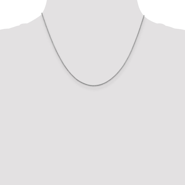 14k White Gold .95mm Box Chain