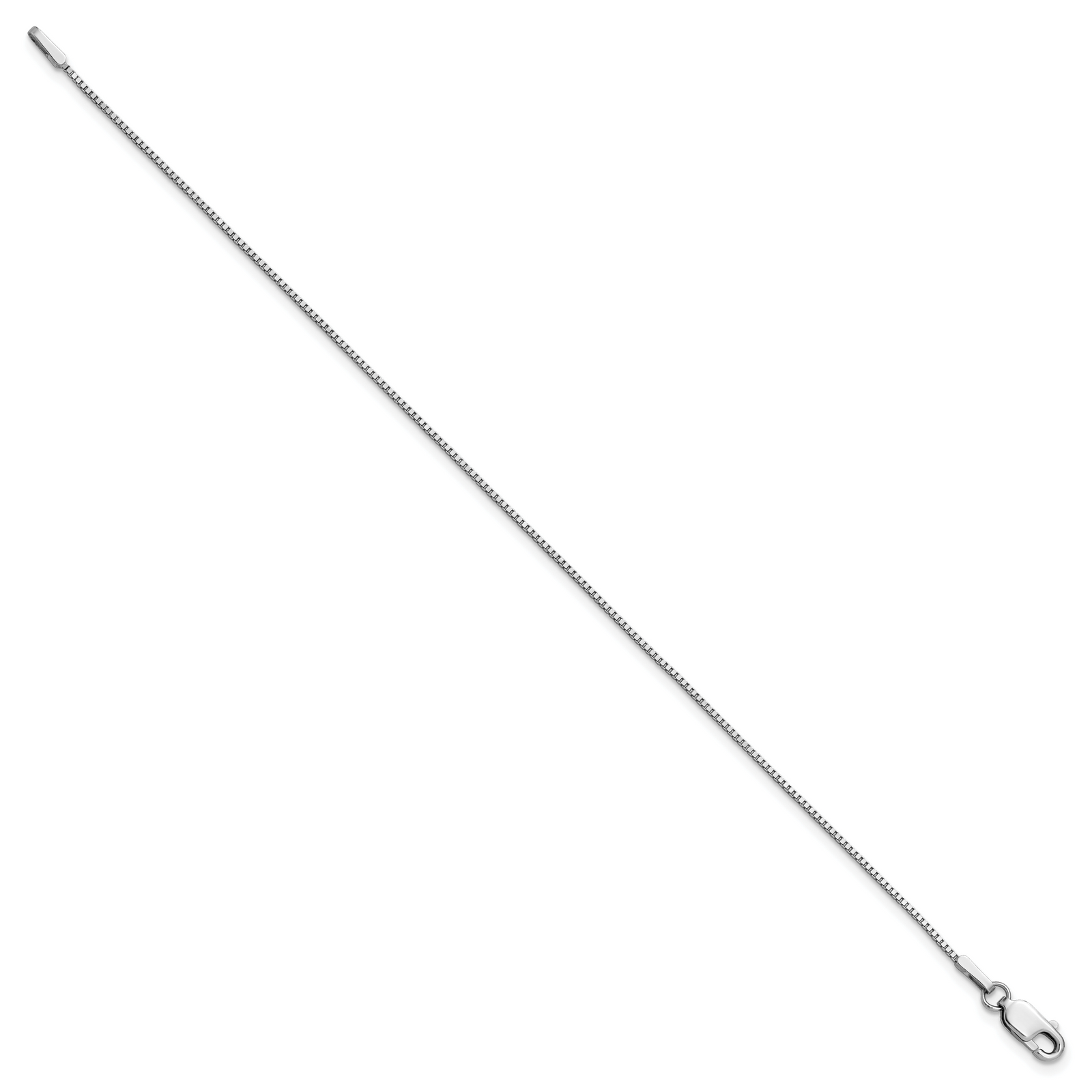 14k White Gold .95mm Box Chain