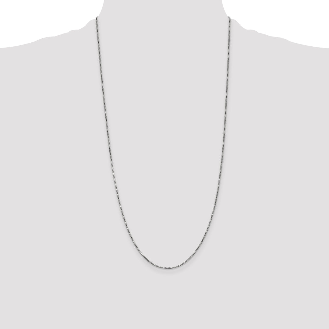 14k White Gold 1mm Box Chain