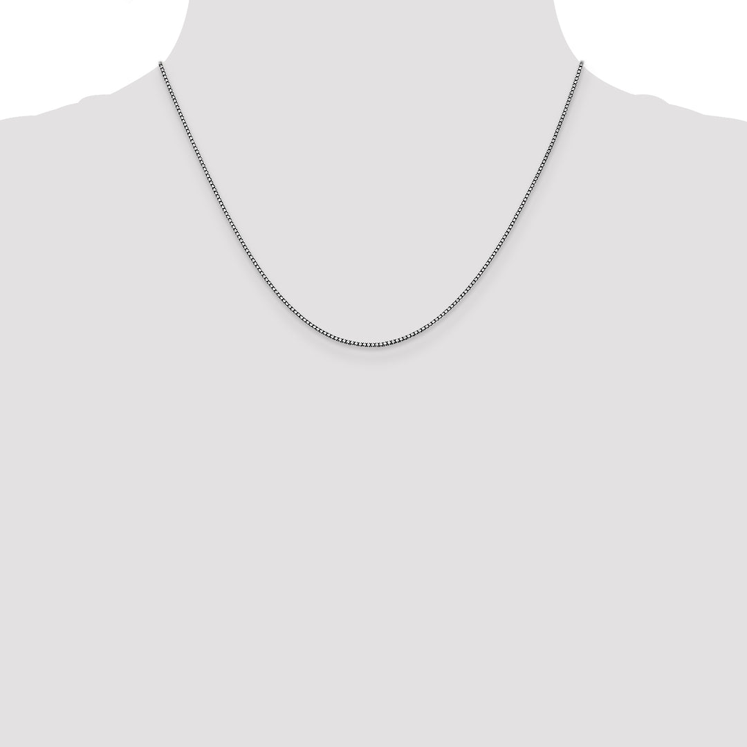 14k White Gold 1.05mm Box Chain