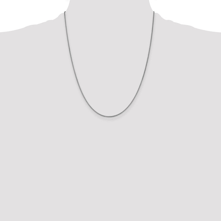 14k White Gold 1.05mm Box Chain