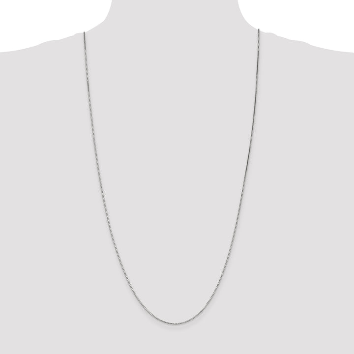 14k White Gold 1.1mm Box Chain