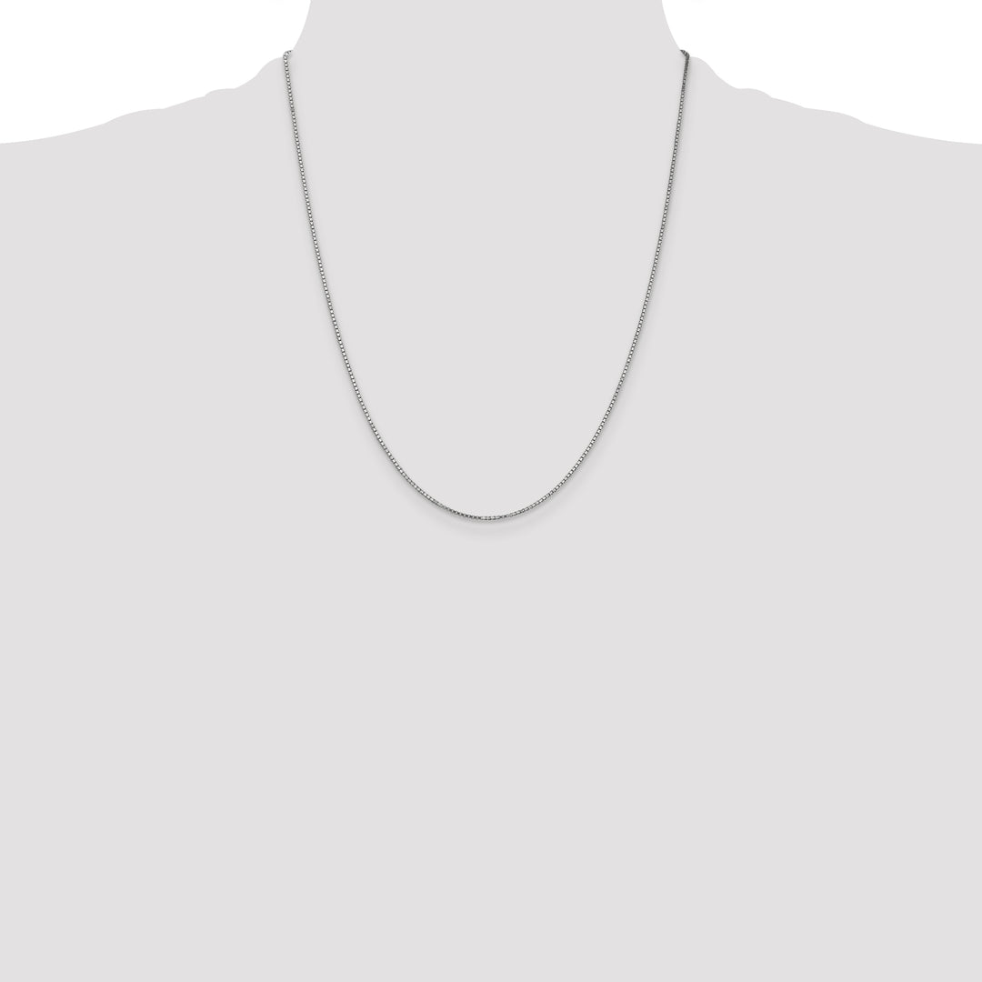 14k White Gold 1.1mm Box Chain