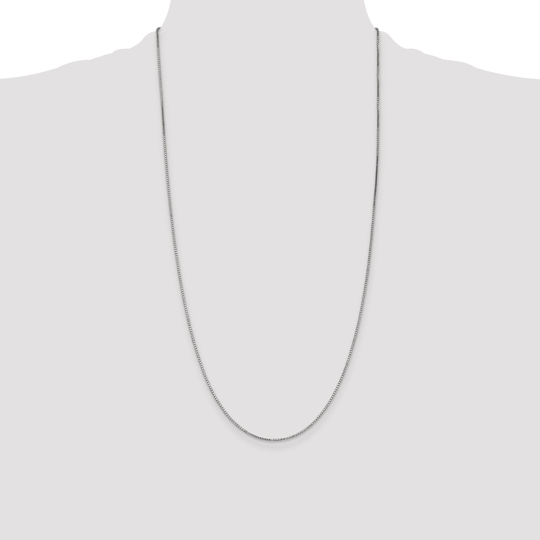 14k White Gold 1.1mm Box Chain
