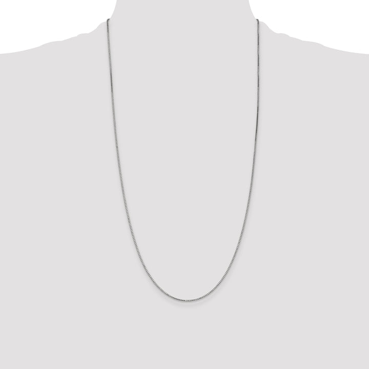 14k White Gold 1.1mm Box Chain