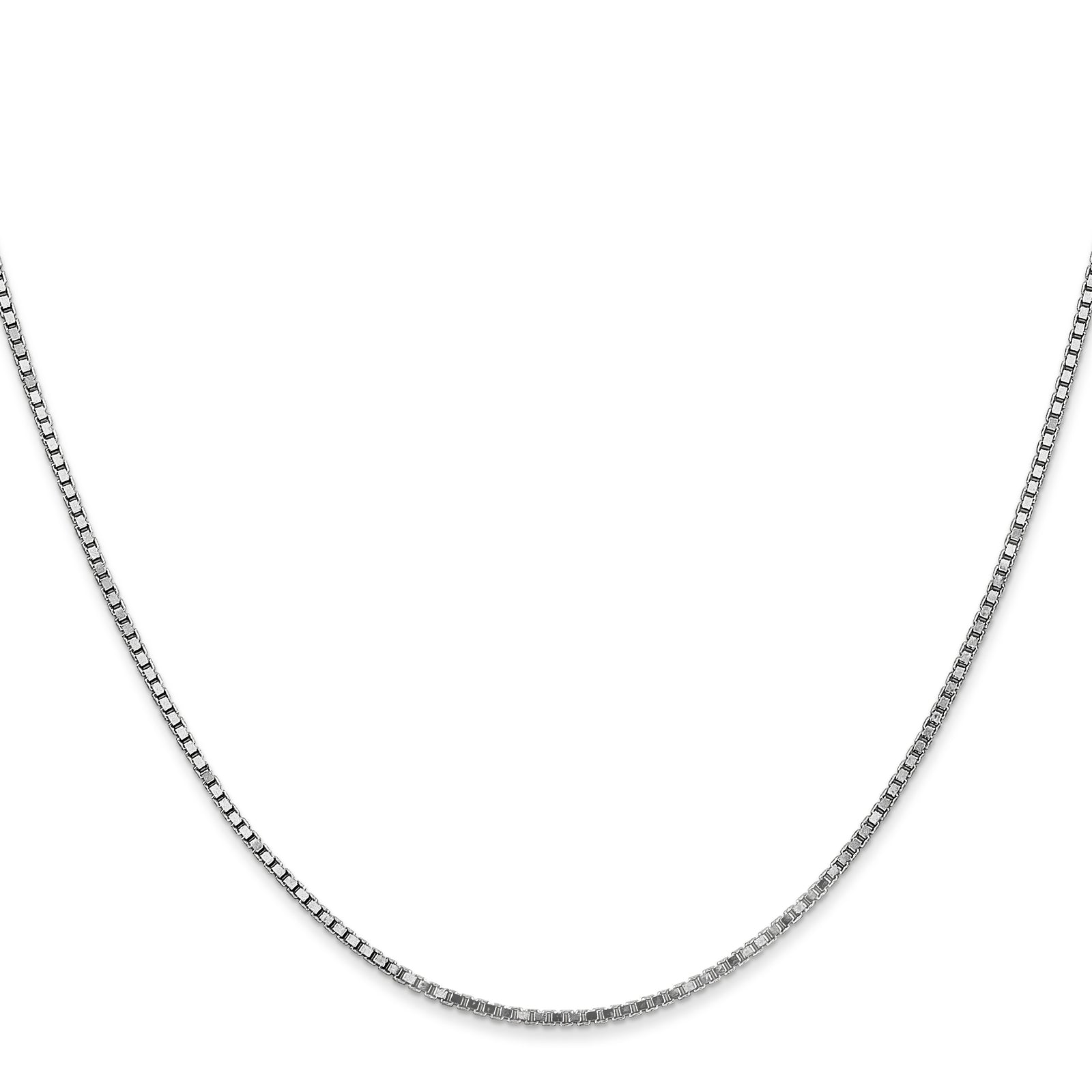 14k White Gold 1.3mm Box Chain