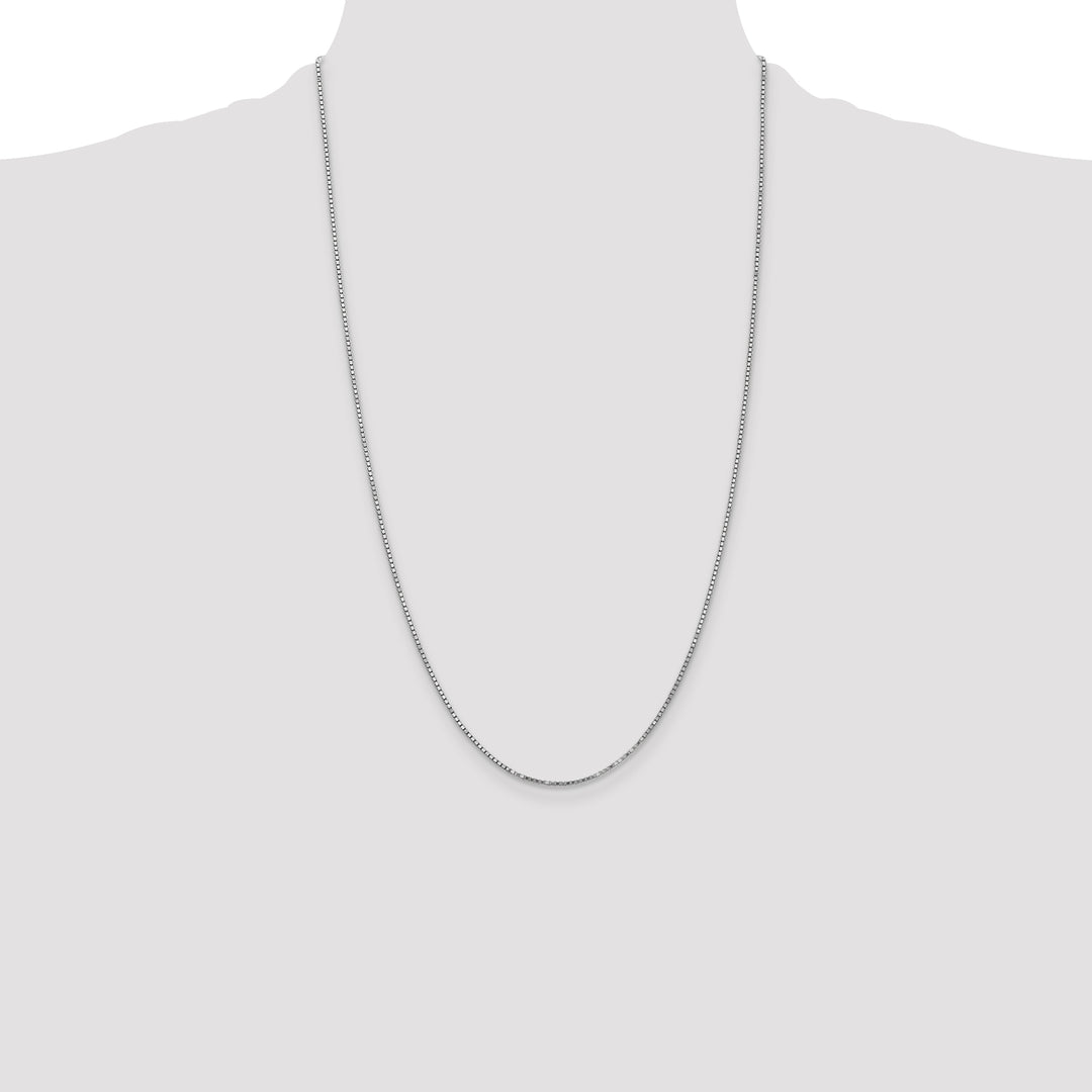 14k White Gold 1.3mm Box Chain