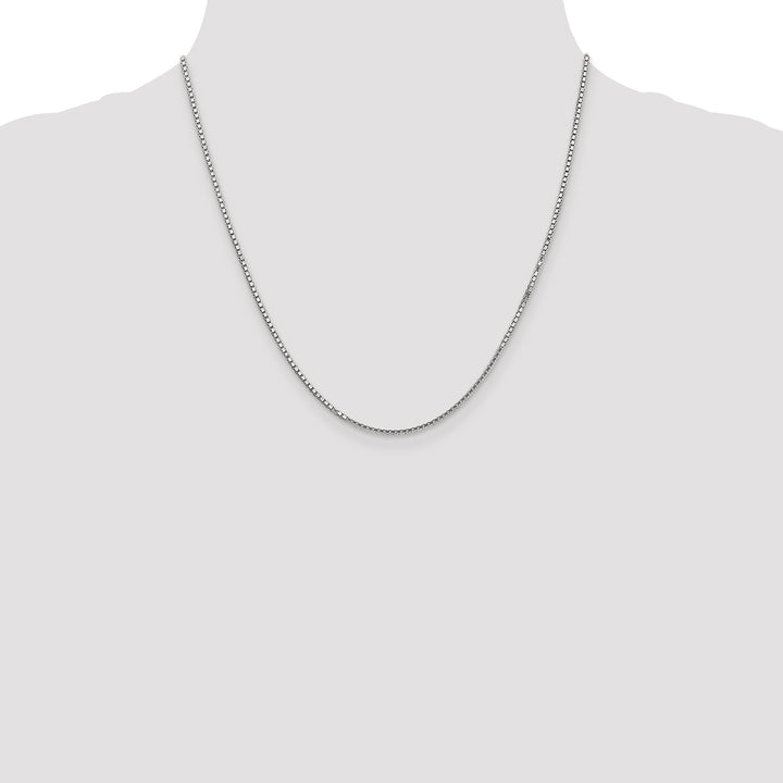 14k White Gold 1.5mm Box Chain