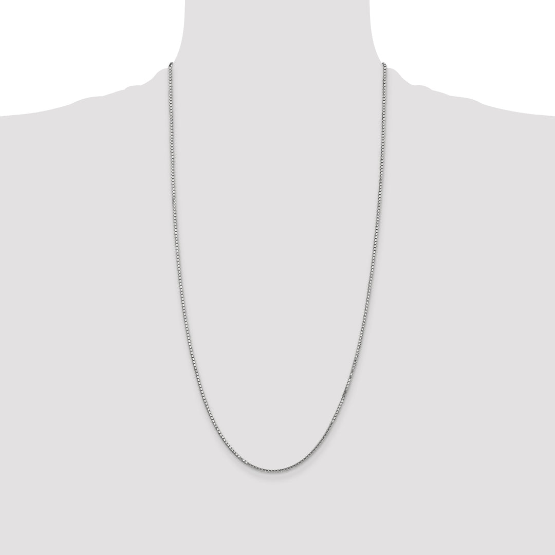 14k White Gold 1.5mm Box Chain