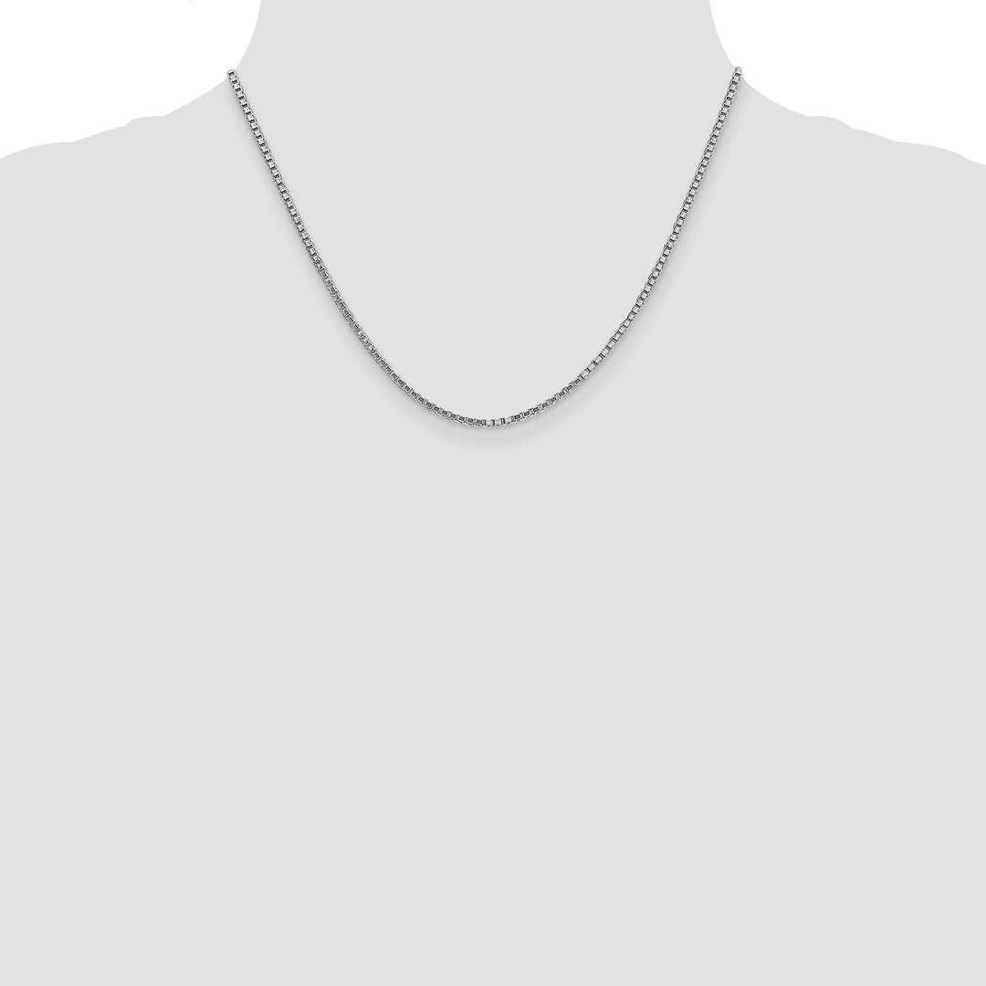 14k White Gold 1.9mm Box Chain