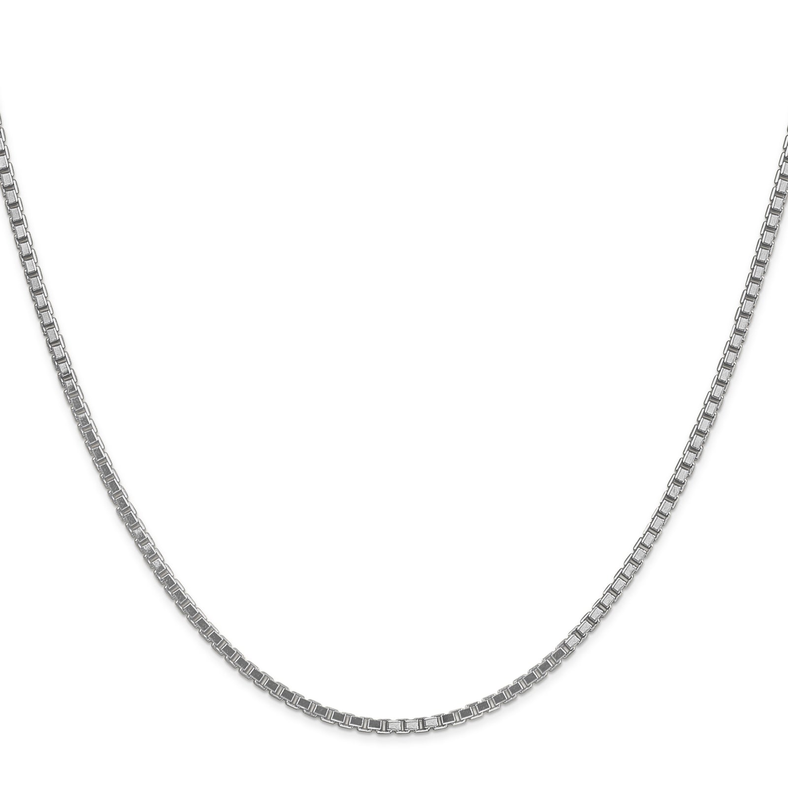 14k White Gold 1.9mm Box Chain