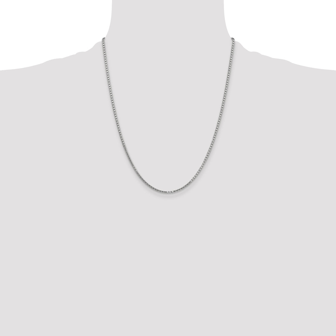 14k White Gold 1.9mm Box Chain