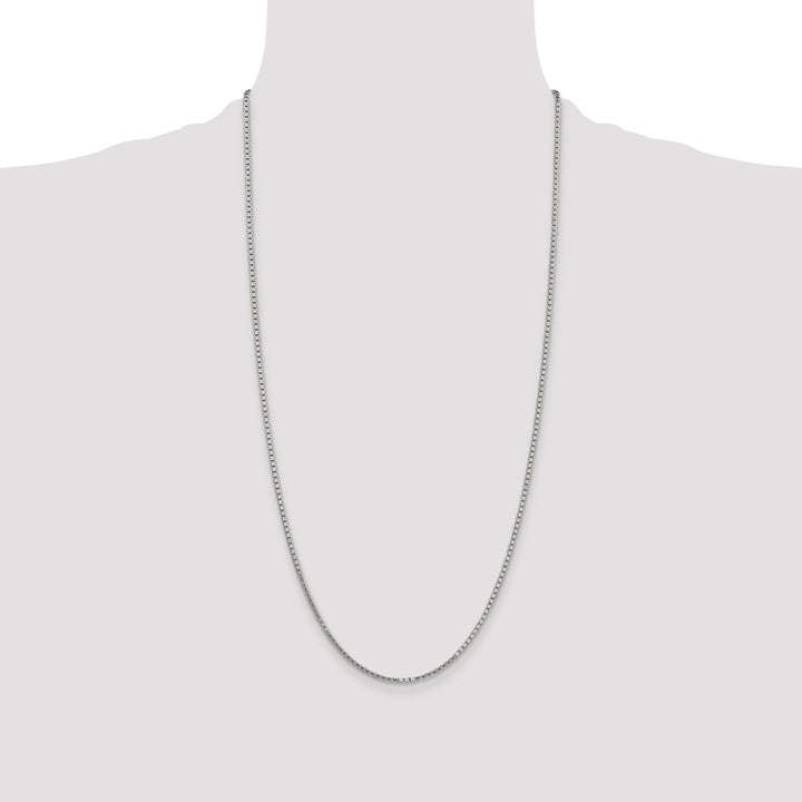 14k White Gold 1.9mm Box Chain