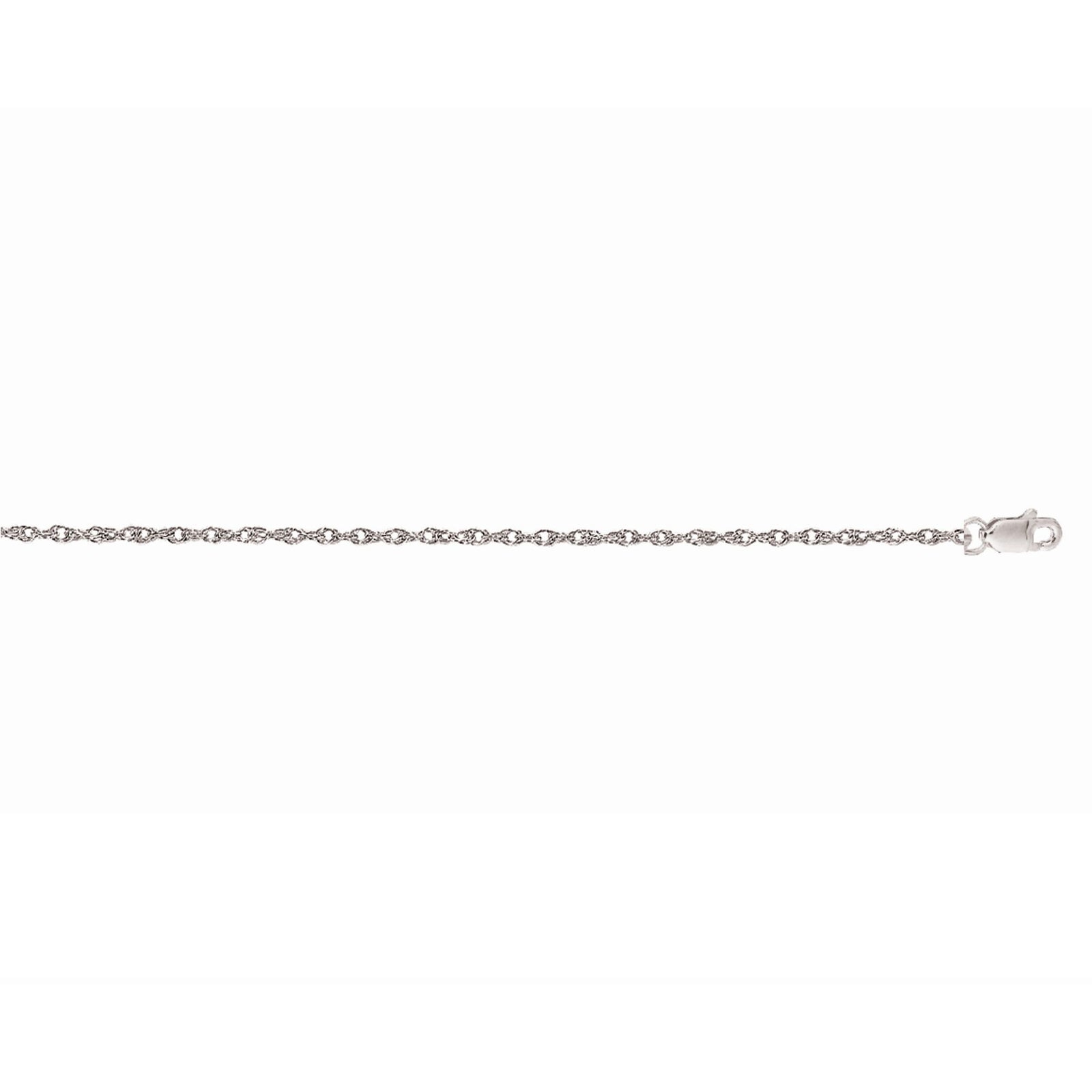 14K Gold .85mm Machine Rope Chain (Carded)