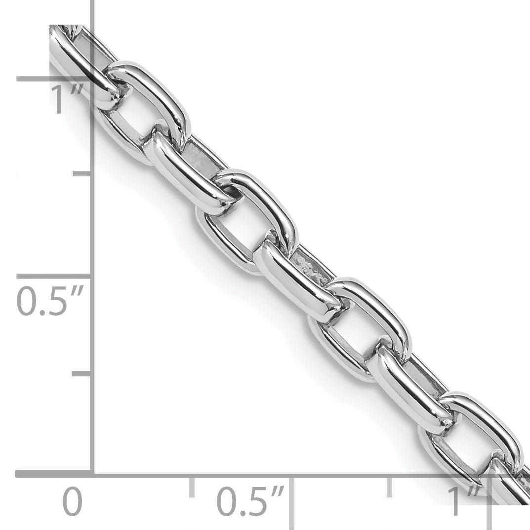 14k WG 5mm Fancy Link Chain