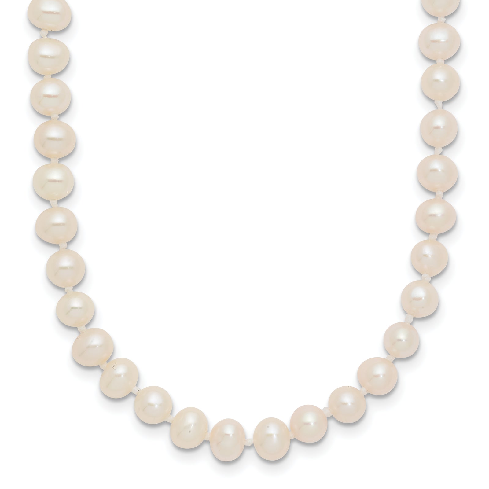 14k 4-5mm White Near Round Freshwater Cultured Pearl Necklace