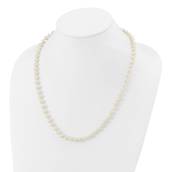 14k WG 6-7mm White Freshwater Cultured Pearl 20in Necklace