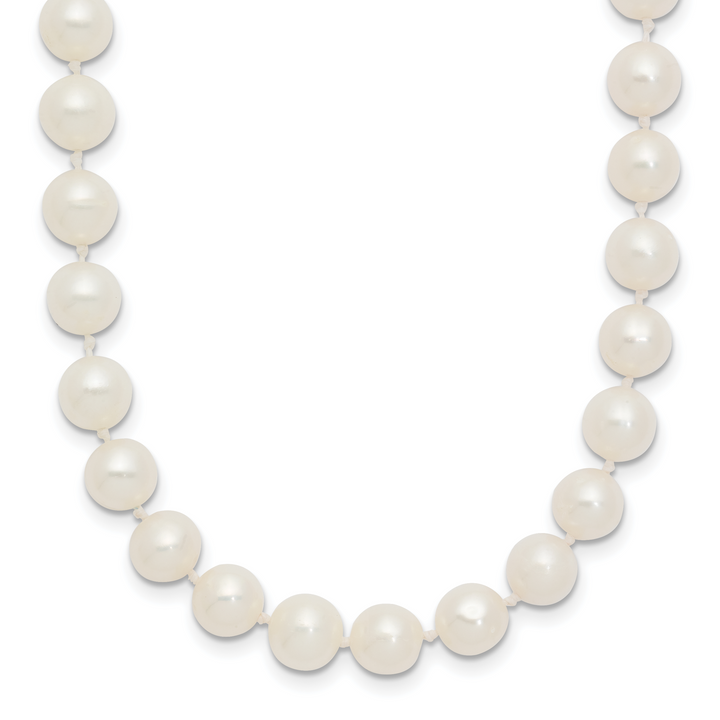 14k WG 6-7mm Near Rnd Wht Freshwater Cultured Pearl 18in Necklace