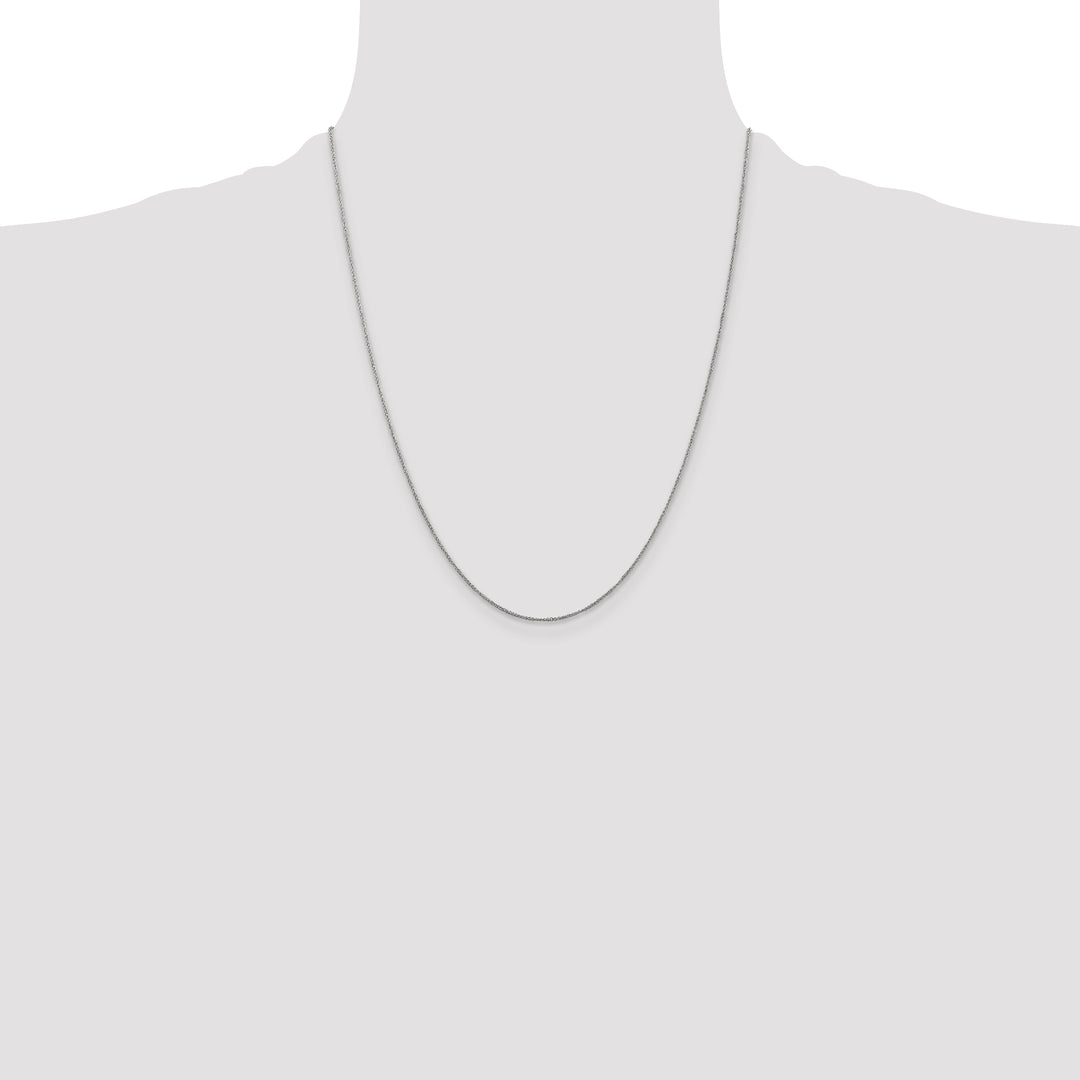 14K White Gold .70mm Ropa Chain