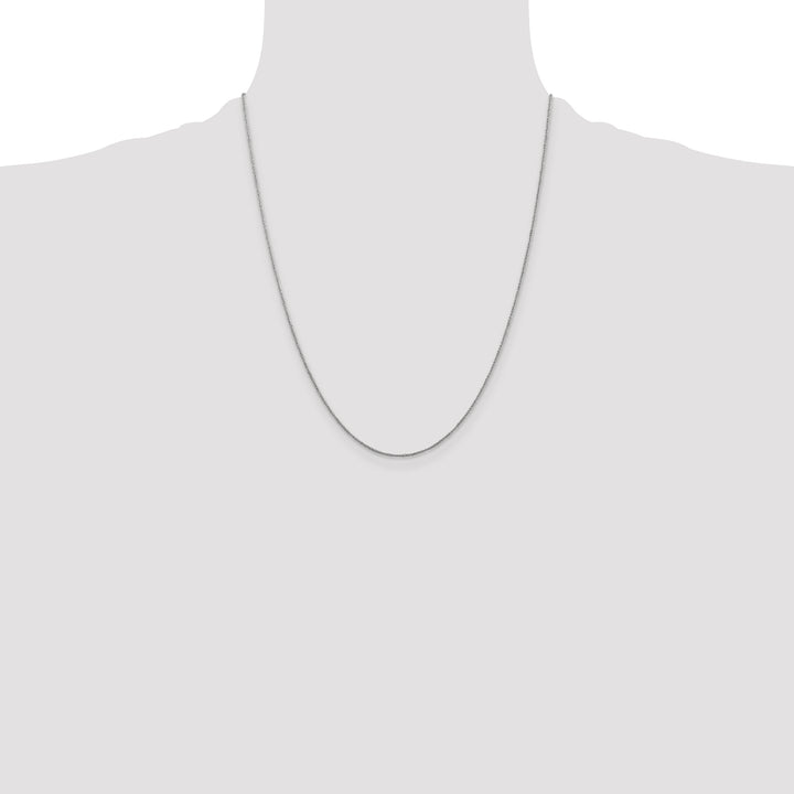 14K White Gold .70mm Ropa Chain