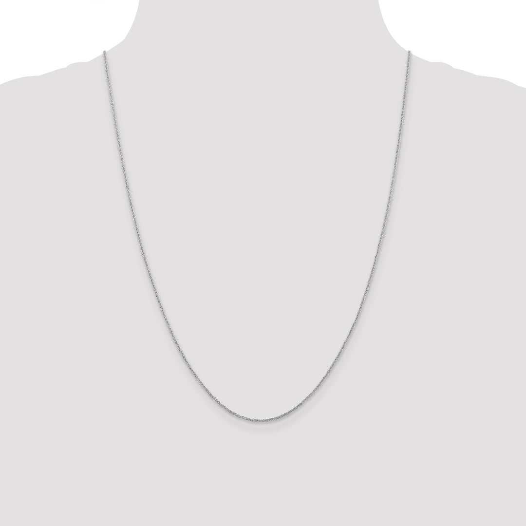 14K White Gold 1.1mm Ropa Chain