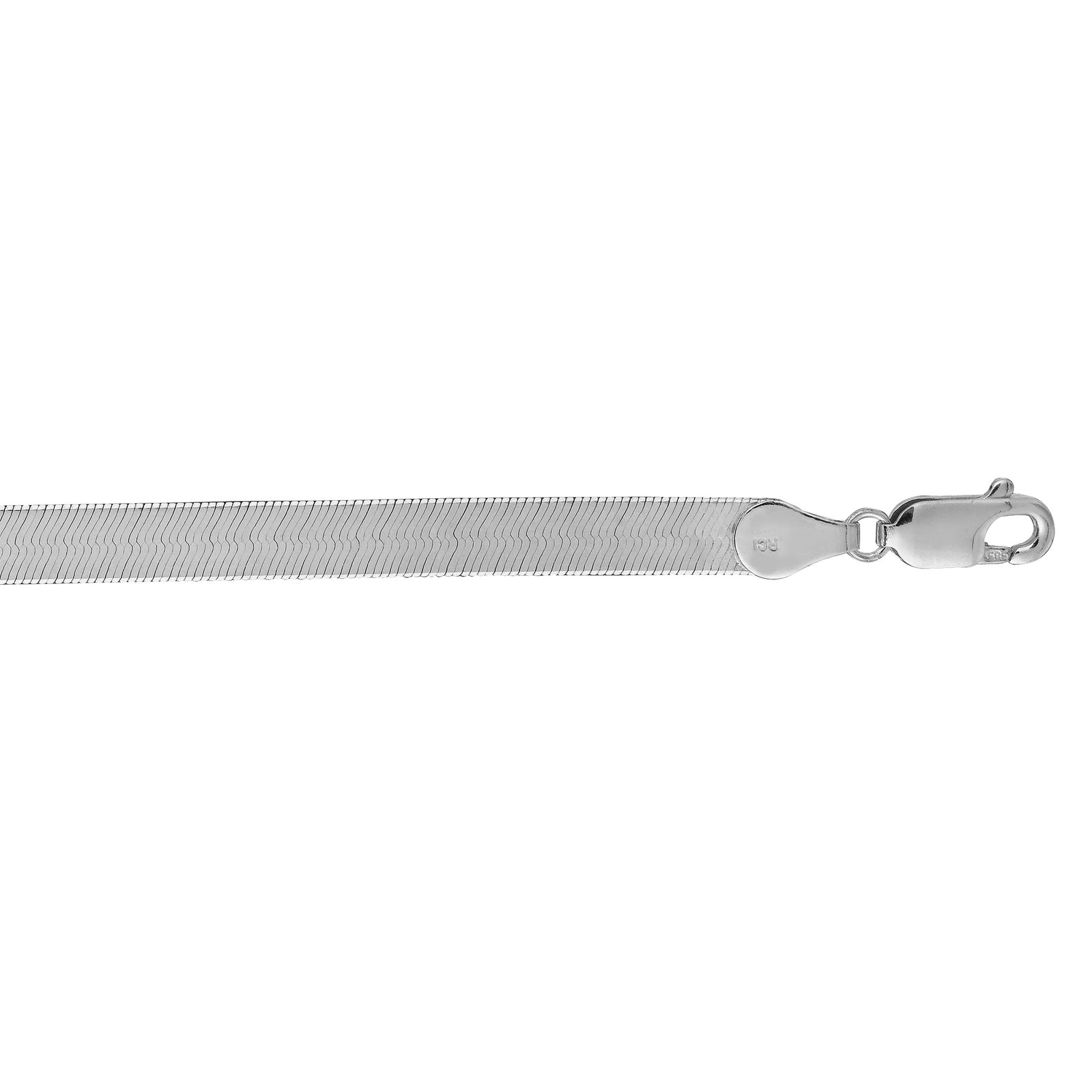 14K Gold 7"" 4.6mm Imperial Herringbone Chain