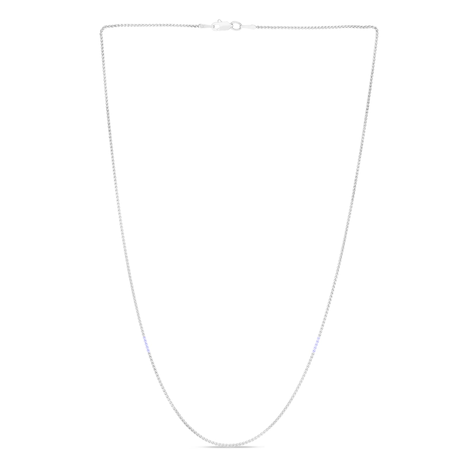 14K Gold 1.2mm Round Wheat Chain