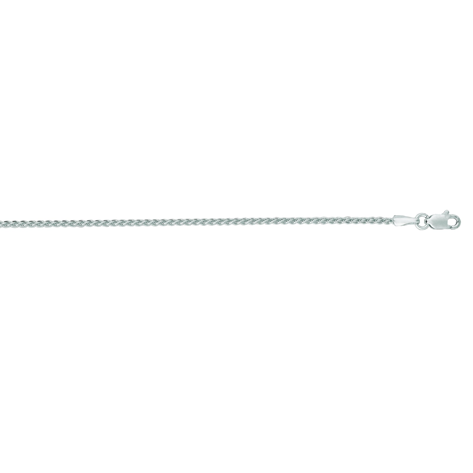 14K Gold 1.5mm Round Wheat Chain