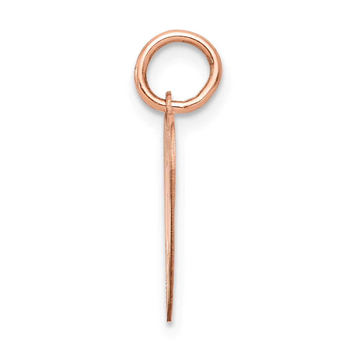 14k Rose Gold Holy Communion Heart Charm