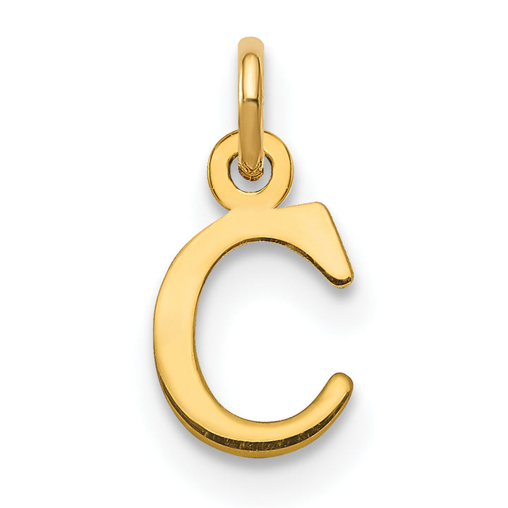 14ky Cutout Letter C Initial Pendant