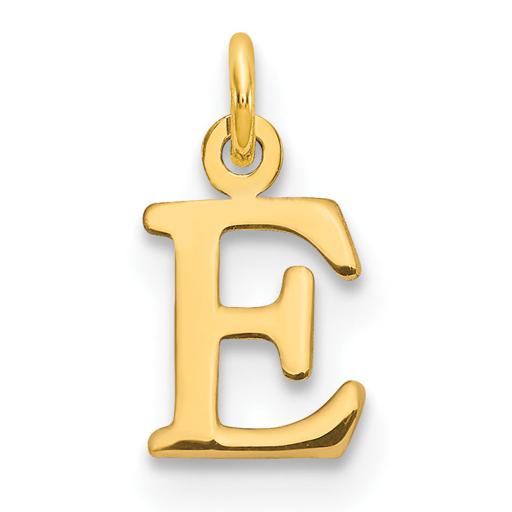 14ky Cutout Letter E Initial Pendant