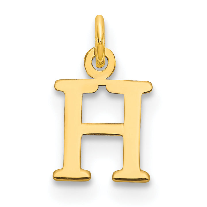 14ky Cutout Letter H Initial Pendant