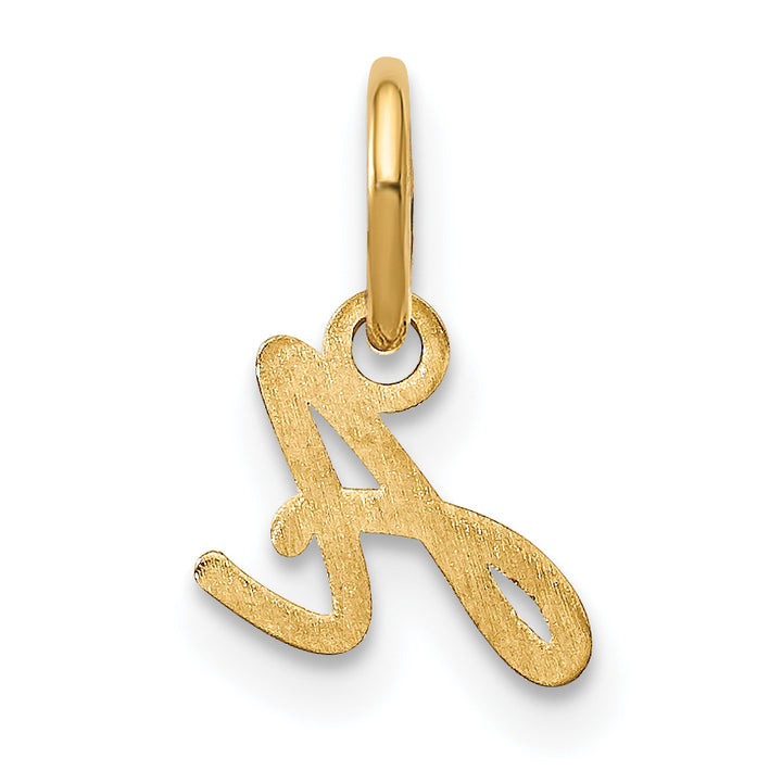 14KY Upper case Letter A Initial Charm