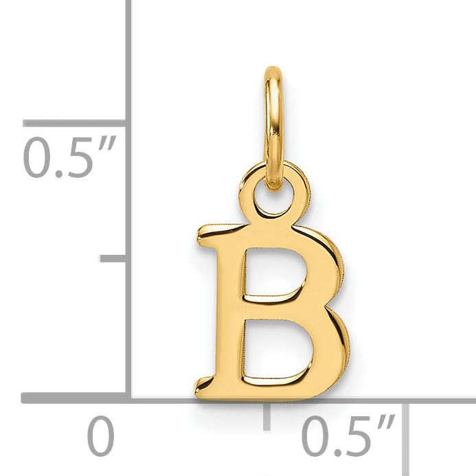 14ky Cutout Letter B Initial Pendant