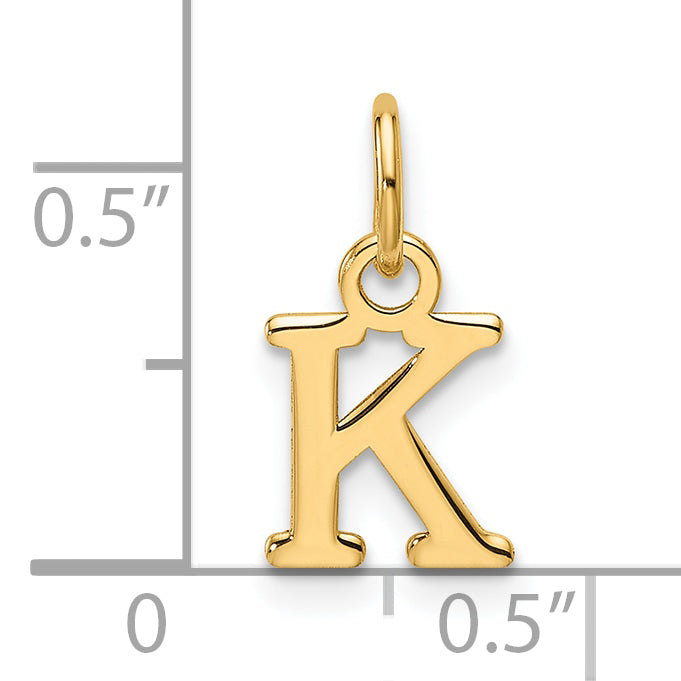 14ky Cutout Letter K Initial Pendant