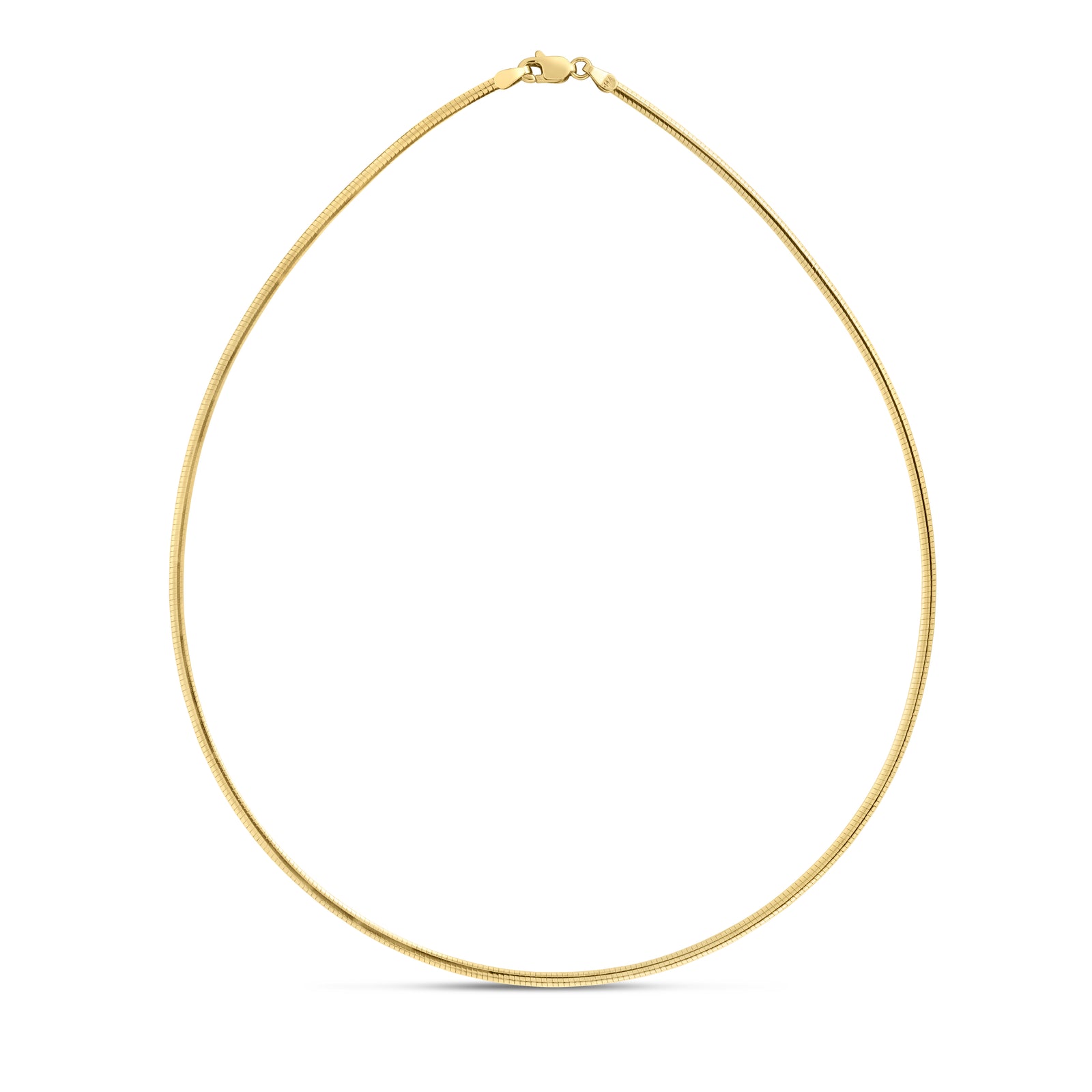 14K Gold 2mm Classic Omega