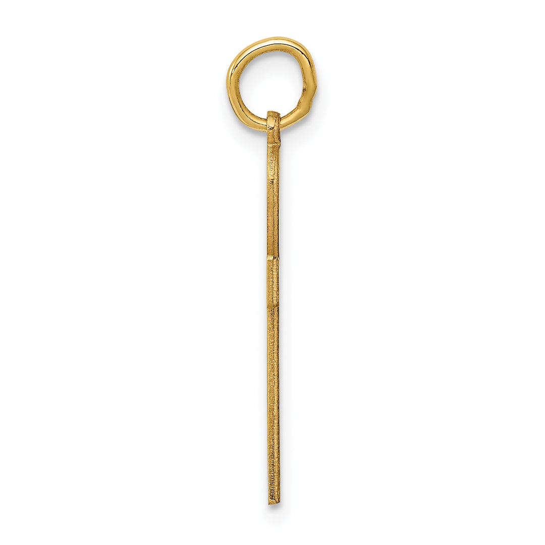 14K Laser Designed Ankh Cross Charm