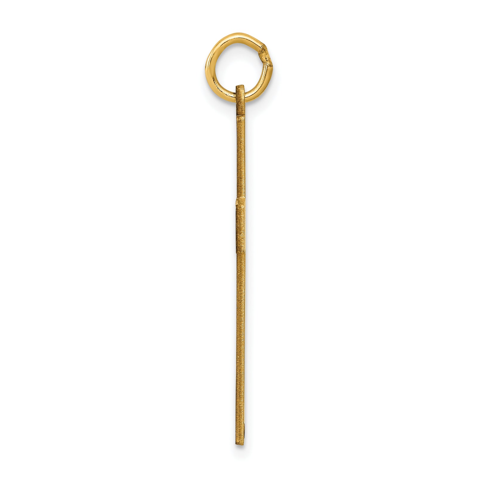 14K Laser Designed Ichthus Cross Pendant
