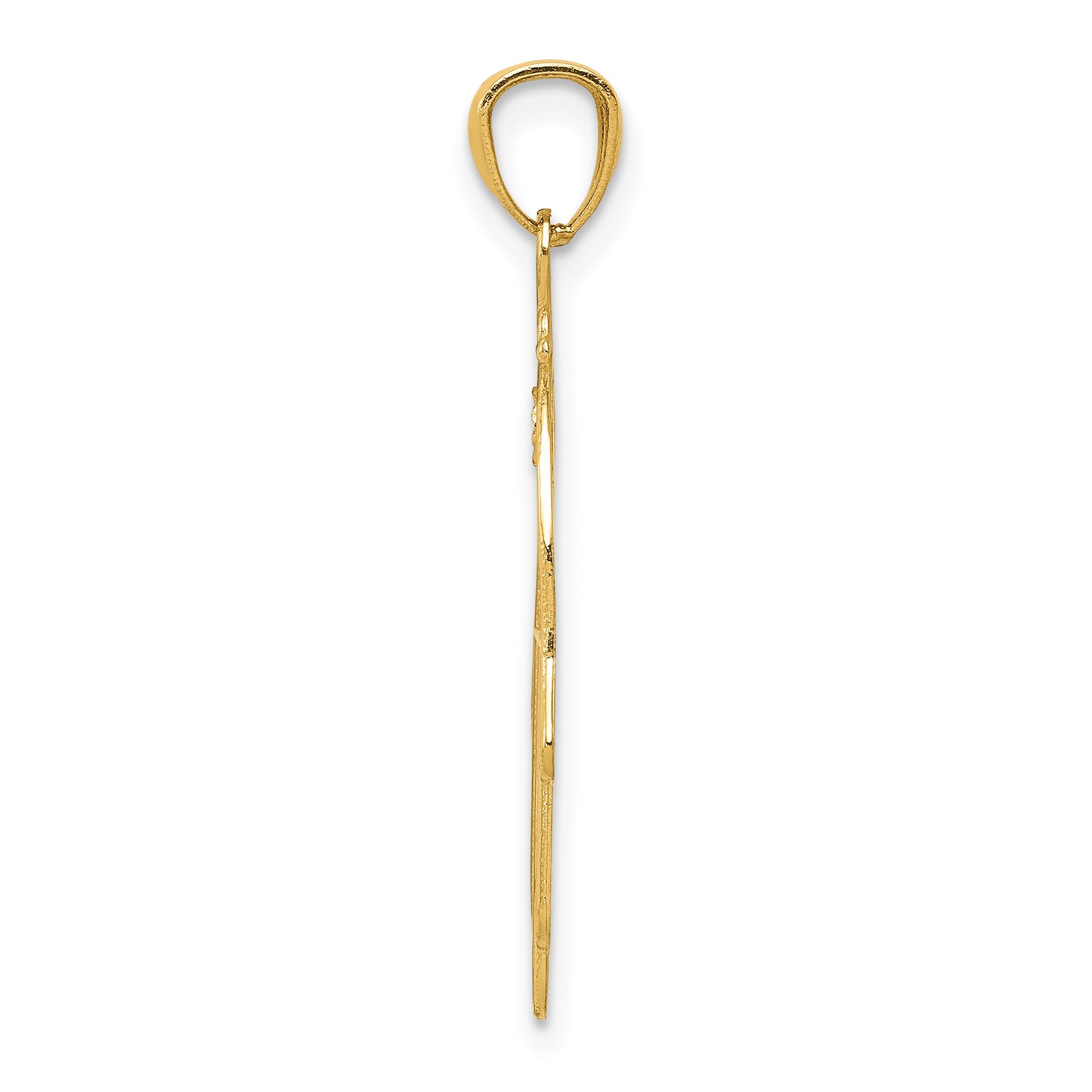 14k Yellow Gold Hand of God Pendant