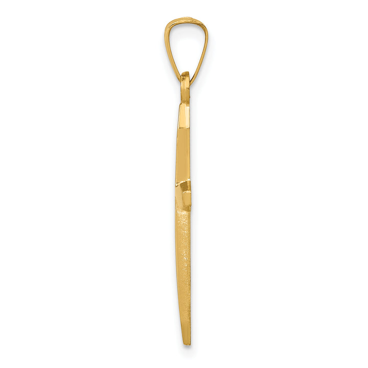 14k Polished Passion Cross Pendant