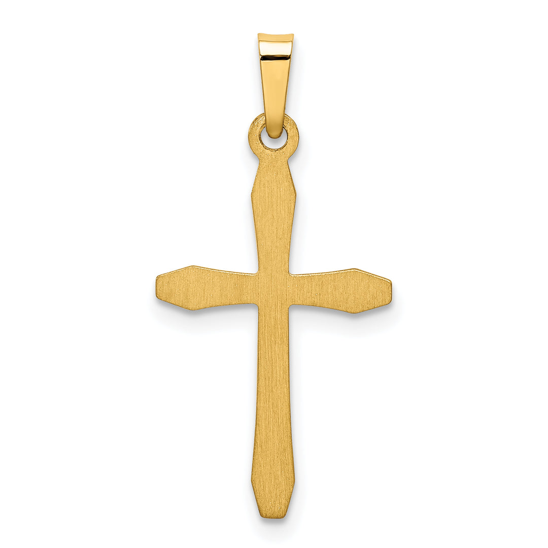 14k Polished Passion Cross Pendant