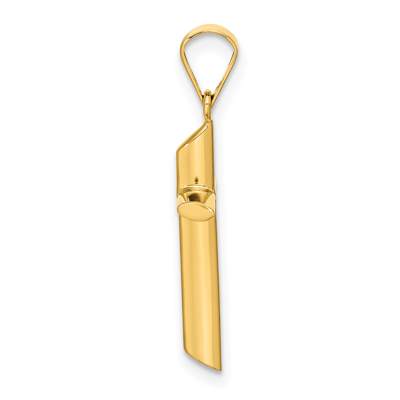 14K Polished Cross Pendant