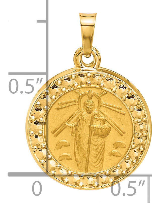 14K Hollow St. Jude Thaddeus Medal