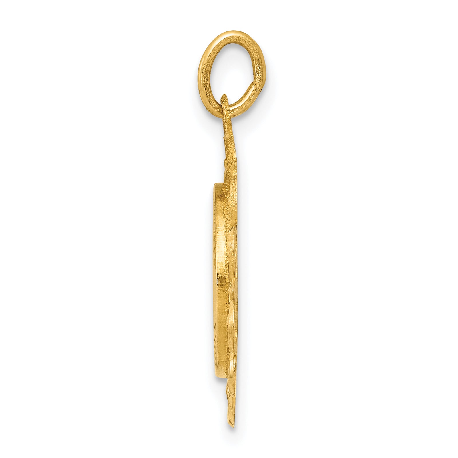14k Saint Christopher Medal Charm
