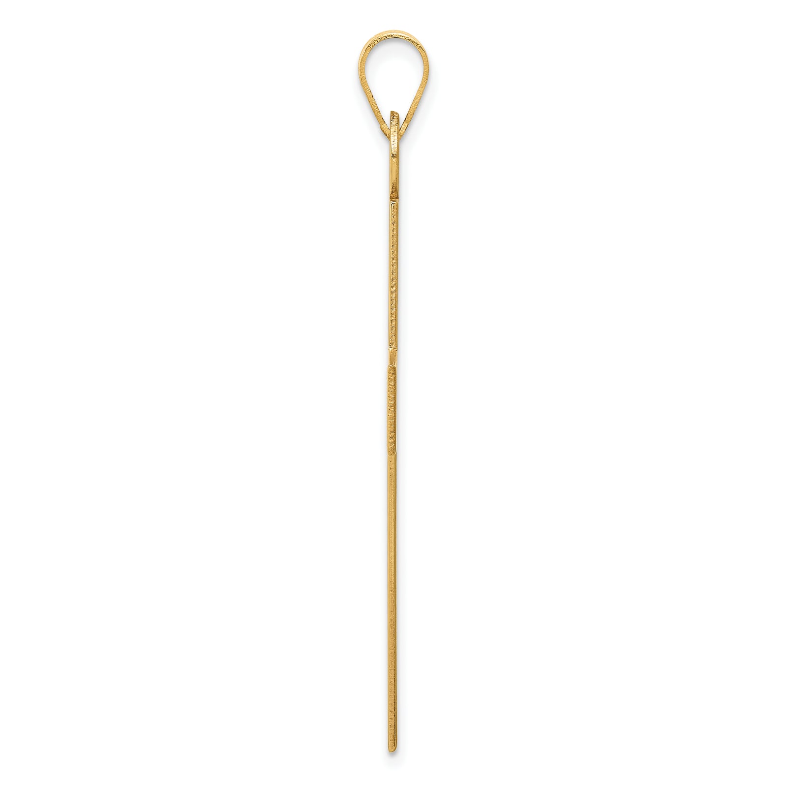 14K Polished Cross Charm